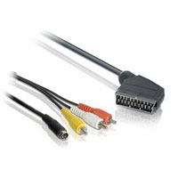 Philips SWV2085W S-v�deo + A/V compuesto de 2�m Cable euroconector (SWV2085W/10)